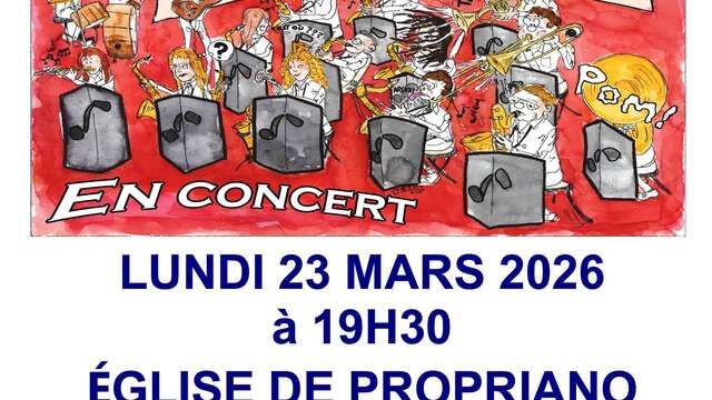 Concert caritatif du groupe Music ô sud - Big Band à l’église de Propriano