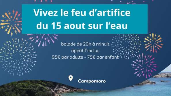 Sortie en mer spéciale feu d'artifice avec Waterplay