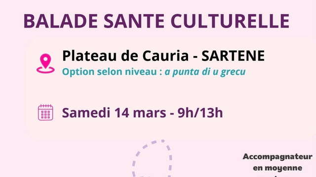Balade Santé Culturelle au Plateau de Cauria