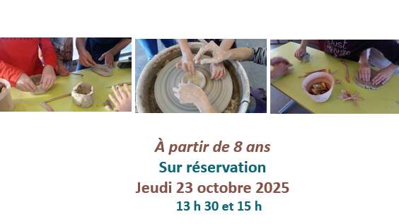 L'Automne au Musée : Ateliers Poterie avec Carole Lanfranchi