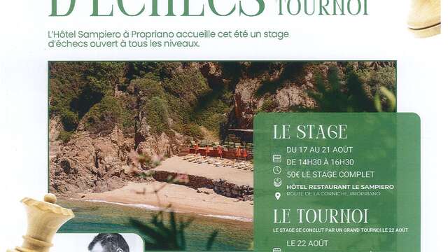 STAGE D'ÉTÉ D'ÉCHECS & GRAND TOURNOI