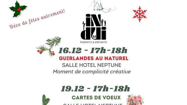 Ateliers Parentalité – Guirlandes et Cartes de Vœux au Naturel