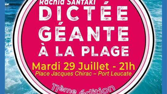 La dictée à la plage avec Rachid Santaki