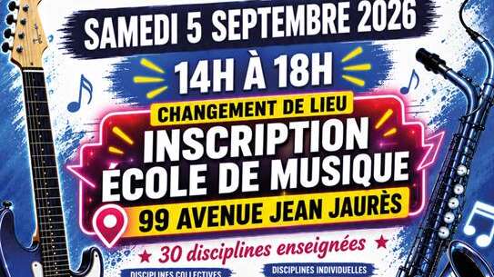 Inscription à l'Ecole Municipale de Musique