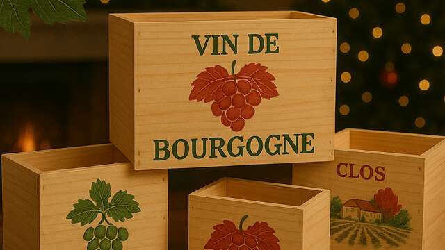 Activité famille : décoration d'une caisse en bois