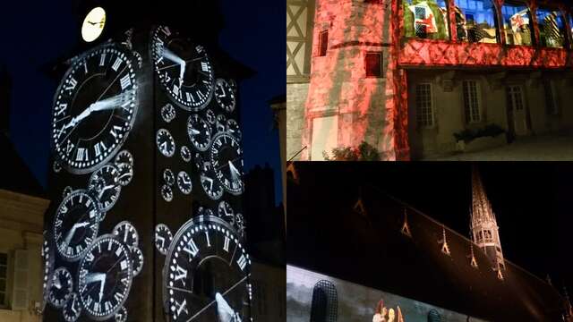 Beaune by night