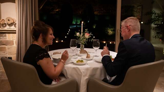 Diner de la Saint-Valentin à l'Hostellerie de Levernois