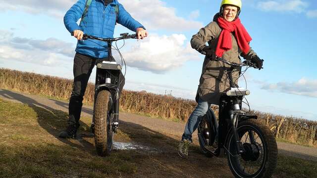 Trottinette électrique tout terrain dans le Morvan