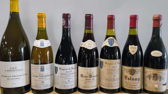 Dégustation spéciale vente des vins "100 ans de grands vins de Bourgogne" Millésimes à la Carte
