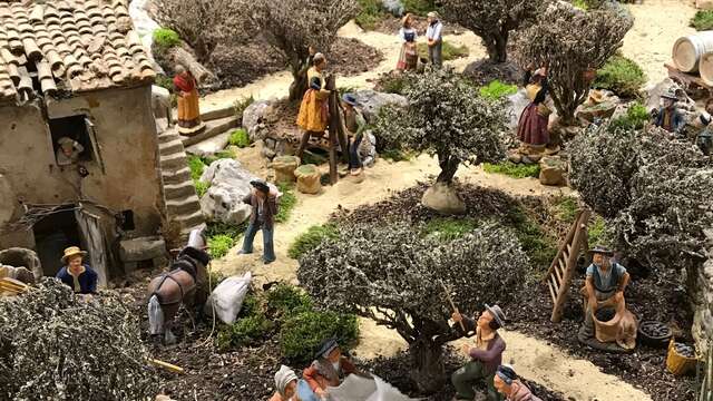 Noël à l'abbaye de Fontenay - crèche et marché de Noël