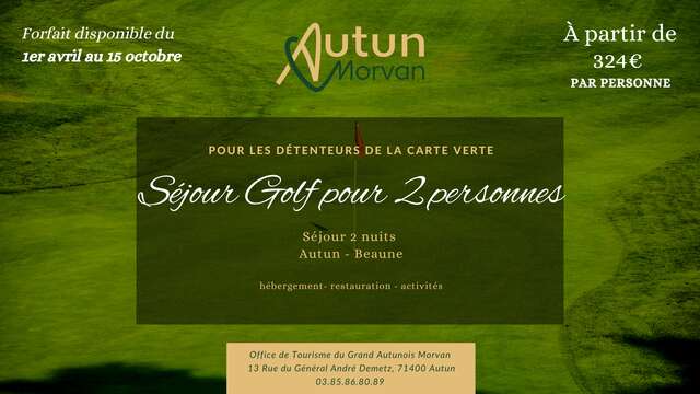 Séjour golf à Autun et Beaune