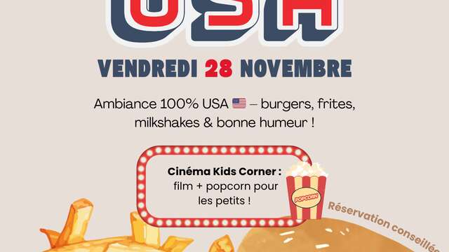 Soirée USA au Restaurant Monaka