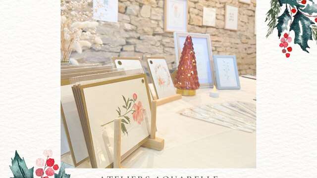 Atelier Aquarelle de Noël par Marinesdraw