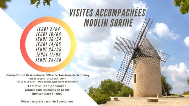 Visites accompagnées du Moulin Sorine