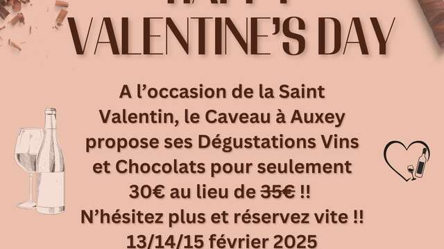 OFFRE SAINT VALENTIN - VINS & CHOCOLATS