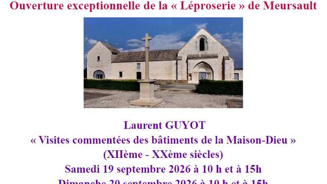 Journées du Patrimoine - conférences  à la Léproserie de Meursault