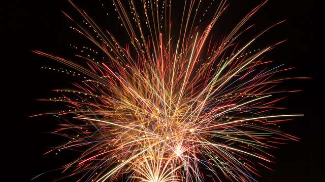 Feu d'artifice au port du canal