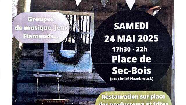 Marché nocture de producteurs et artisans locaux à Vieux-Berquin