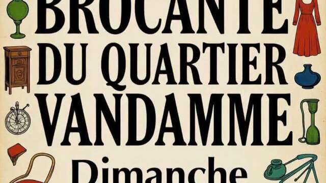Brocante du quartier Vandamme à Cassel