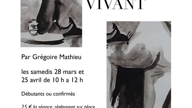 Atelier dessin de modèle vivant à la Galerie de l'Hôtel d'Halluin