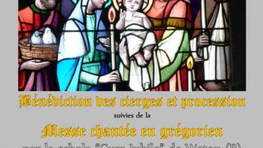 Fête de la chandeleur et chants Grégoriens à Oudezeele