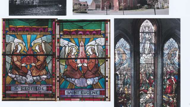 Visite guidée de l'église St Laurent de Merris, son histoire, ses vitraux