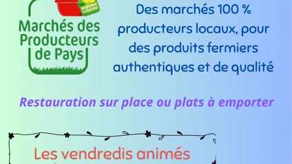 Marché de producteurs de pays et animations musicales