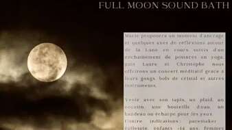 Yoga et bain sonore de pleine Lune