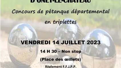 Tournoi de pétanque départemental