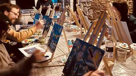 Apéro Peinture au café Ô P'tit Bonheur
