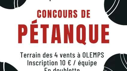 Concours de pétanque à Olemps