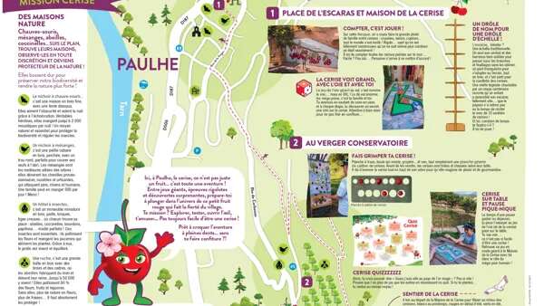 Jeux de piste papier, familial et en autonomie - De Paulhe et ses cerisiers, à Carbassas