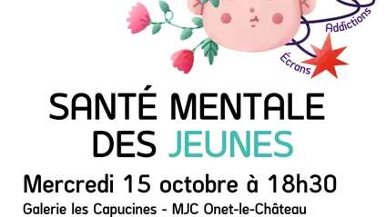 Conférence : "Parlons santé, la santé mentale des jeunes"
