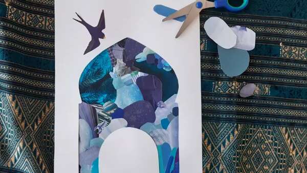 Atelier Porte d'Orient en papier découpé