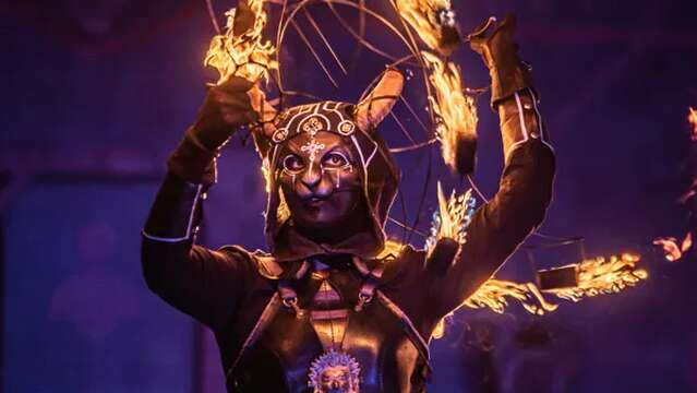 Festival Bonheurs d'Hiver - Spectacle de feu " Portal Solaris " - Cie Vaporium