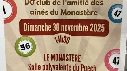 Quine du Club de l’Amitié des Aînés du Monastère