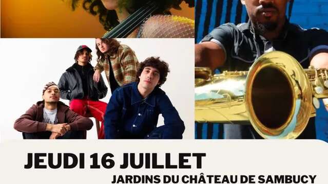 MILLAU JAZZ FESTIVAL | Soirée du Jeudi 16 juillet | 19H00 | 1 Soirée = 3 Concerts : Louise Knobil Trio (19h) + AMG (21h) + James Brandon Lewis Quartet (22h30)