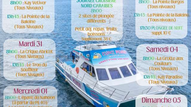 Programme des Plongées (Espace Plongée)