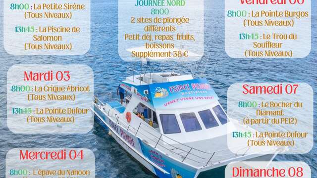 Programme des Plongées (Espace Plongée)