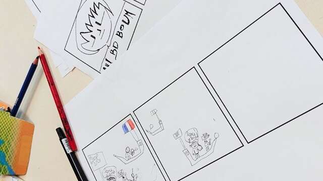 Stage de bande dessinée (comic strip)