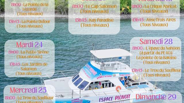Programme des Plongées (Espace Plongée)