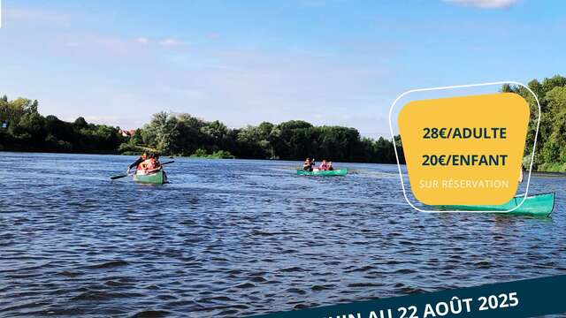 Balade crépusculaire en Canoë