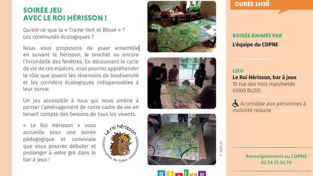 Soirée jeu avec le roi hérisson !