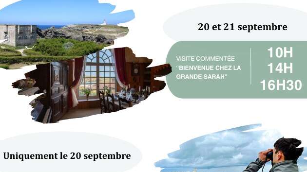 Journées du Patrimoine : Visite commentée " Bienvenue chez la grande Sarah "