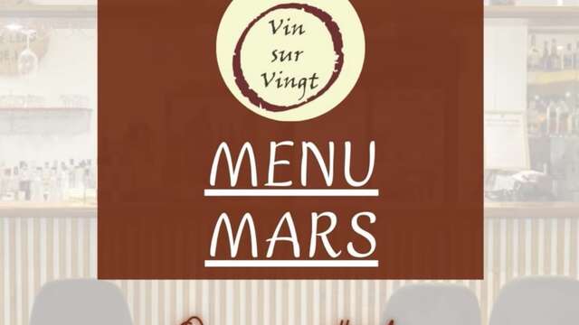 Menu du mois (O vin sur vingt)