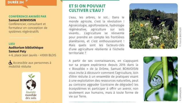 Conférence "Et si on pouvait cultiver l’eau ?"