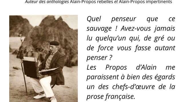 Conférence : Alain, polémiste et journaliste, philosophe et anticonformiste