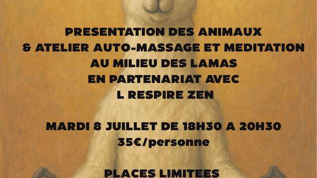 Atelier auto-massage & méditation avec les lamas