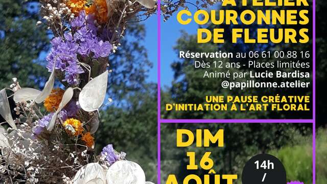 Atelier couronnes de fleurs