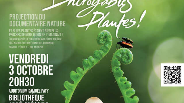 Fête de la science 2025 - Projection du documentaire nature "Incroyables Plantes"